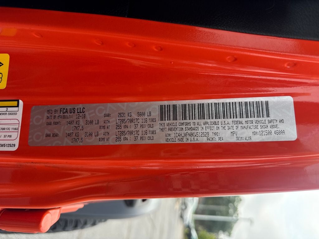 2019 Jeep Wrangler Unlimited Rubicon