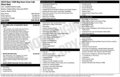 2023 RAM 1500 Big Horn/Lone Star
