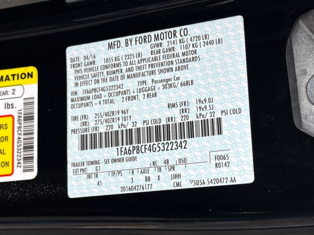 2016 Ford Mustang GT Premium