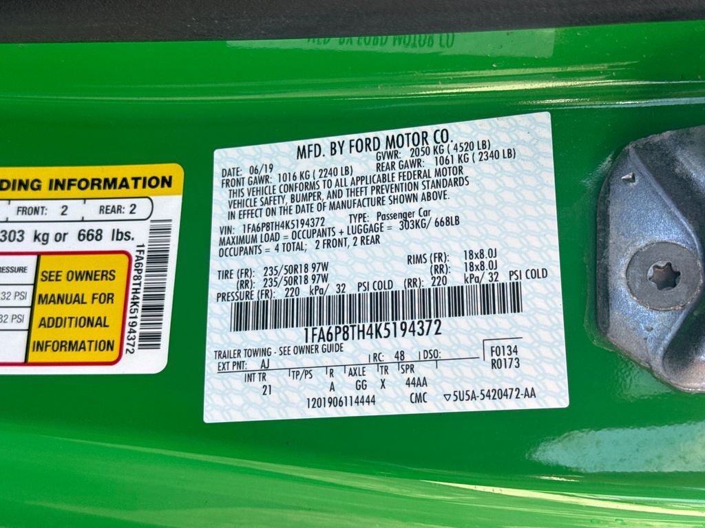 2019 Ford Mustang EcoBoost