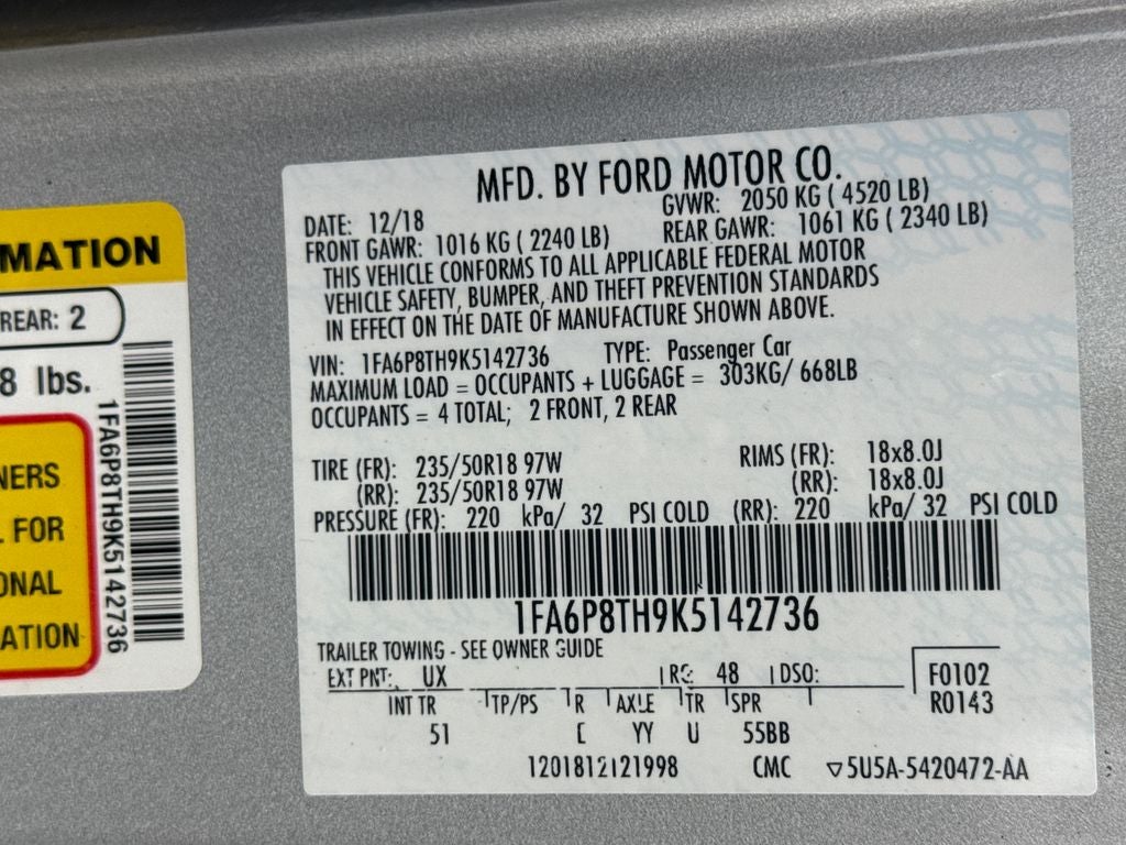 2019 Ford Mustang EcoBoost Premium