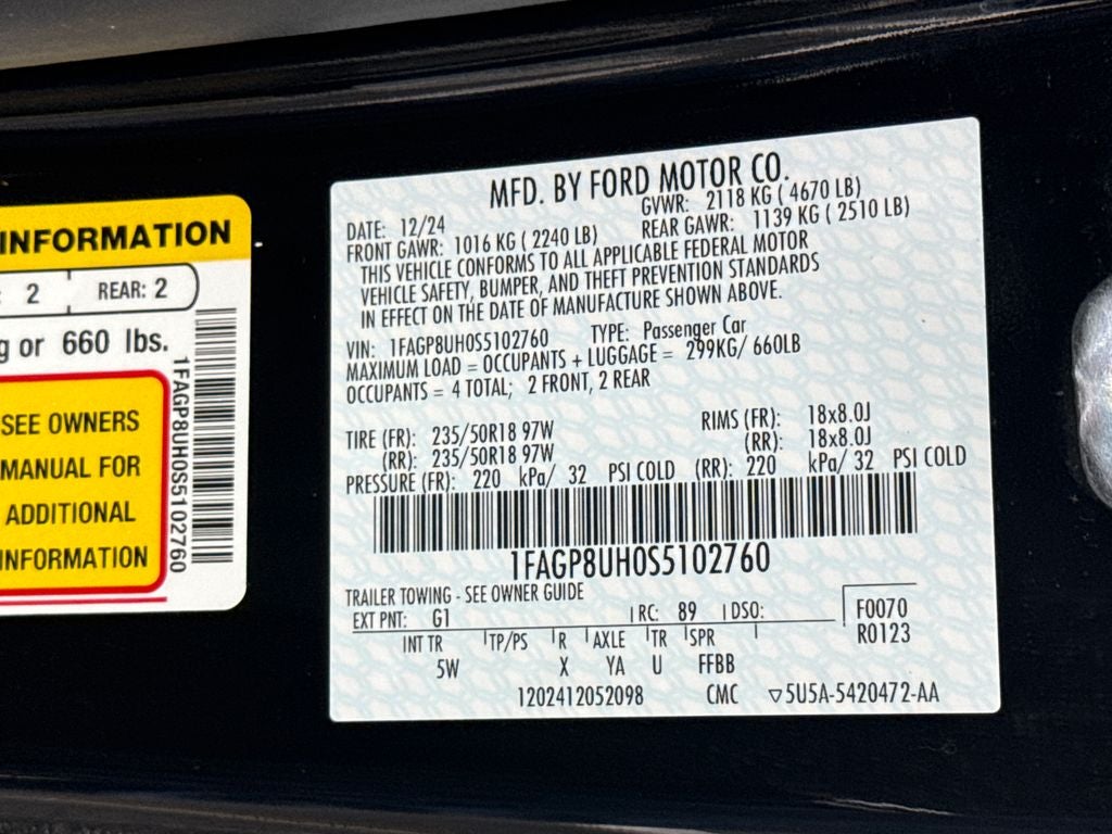 2025 Ford Mustang EcoBoost Premium