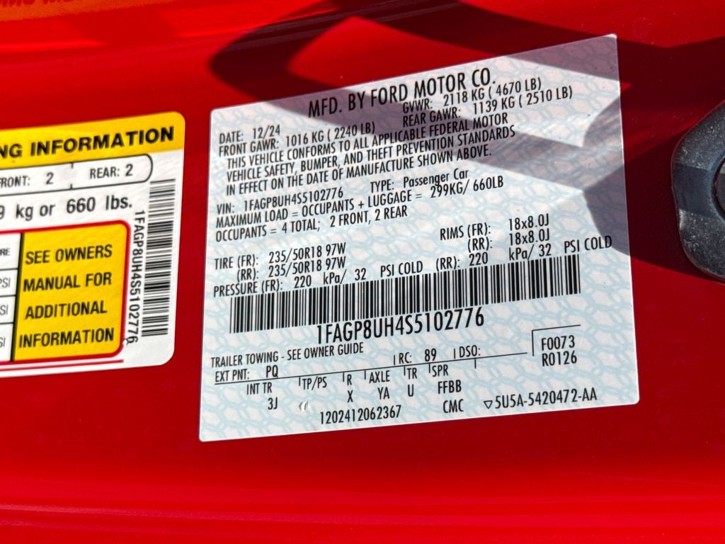 2025 Ford Mustang EcoBoost Premium