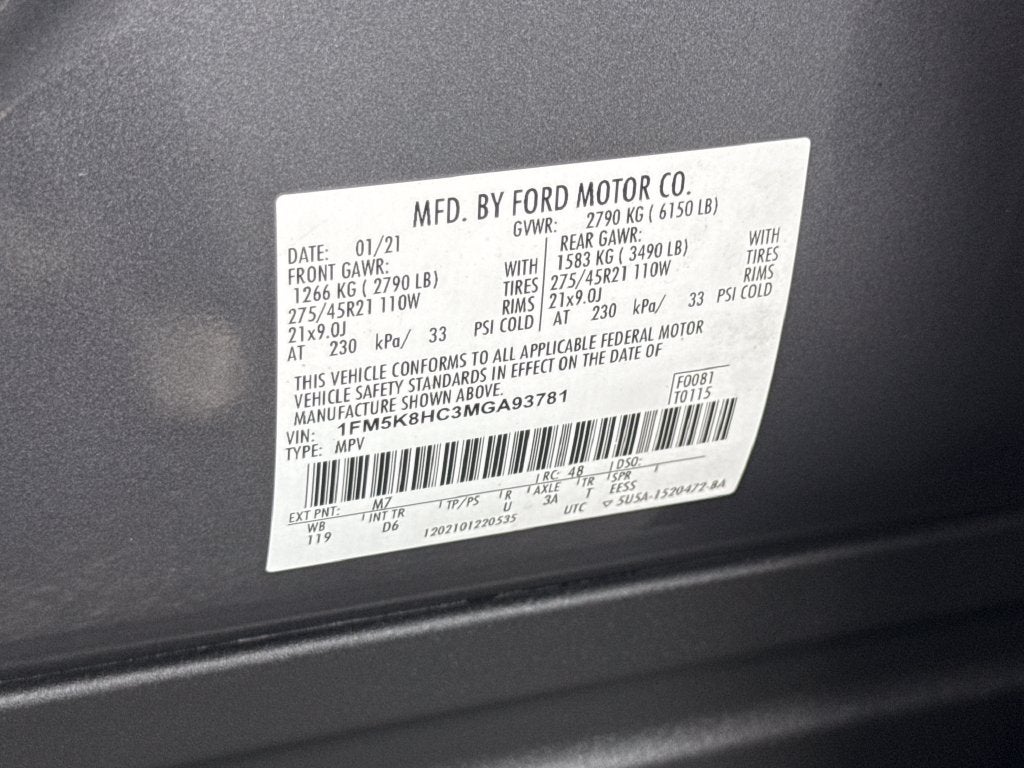2021 Ford Explorer Platinum