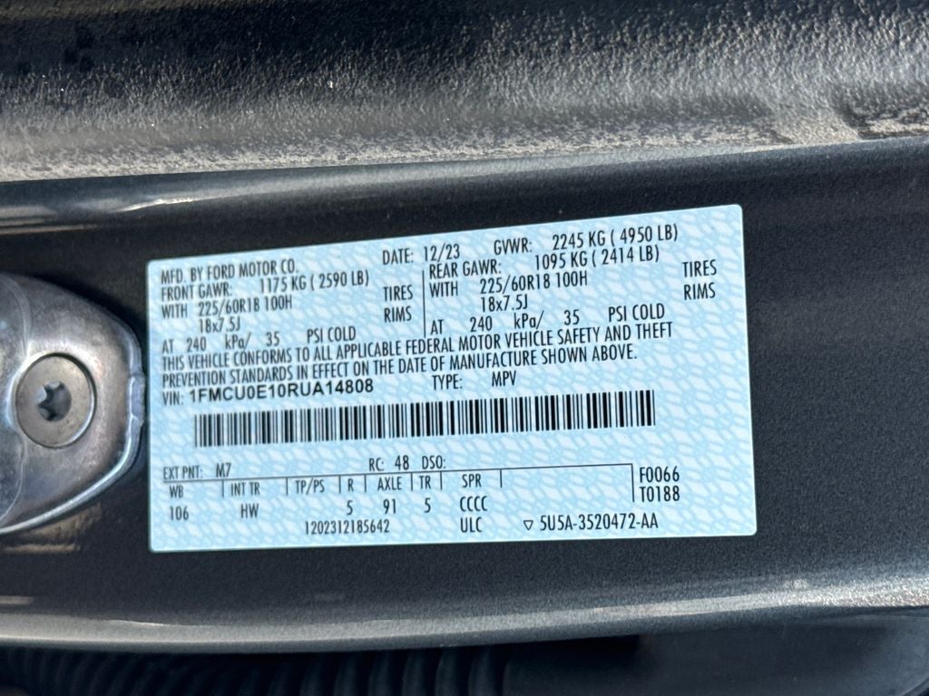 2024 Ford Escape Plug-In Hybrid Base