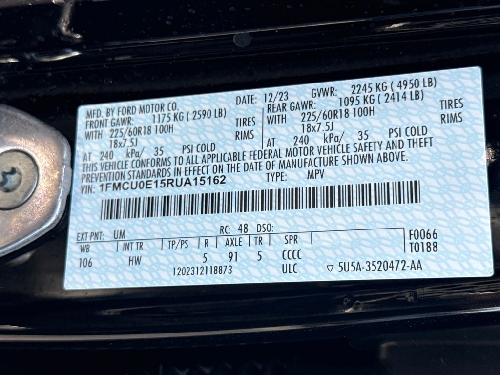 2024 Ford Escape Plug-In Hybrid Base