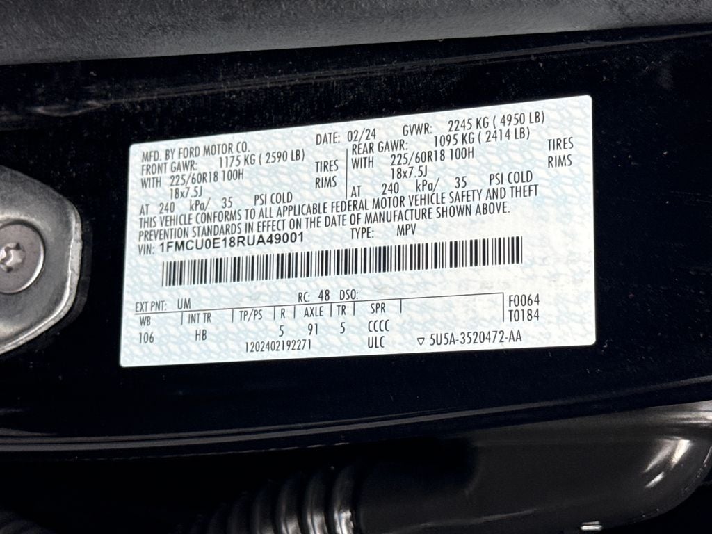 2024 Ford Escape Plug-In Hybrid Base