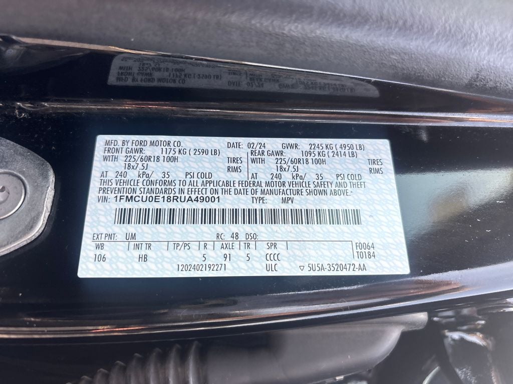 2024 Ford Escape Plug-In Hybrid Base