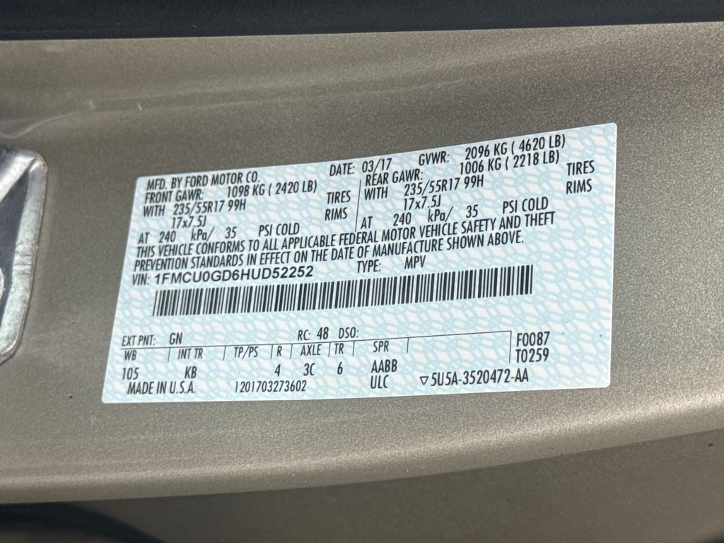 2017 Ford Escape SE