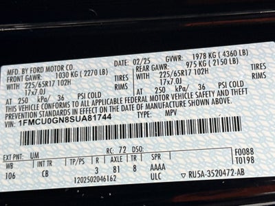 2025 Ford Escape Active