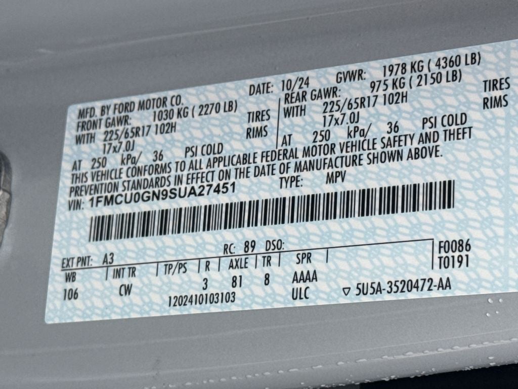 2025 Ford Escape Active