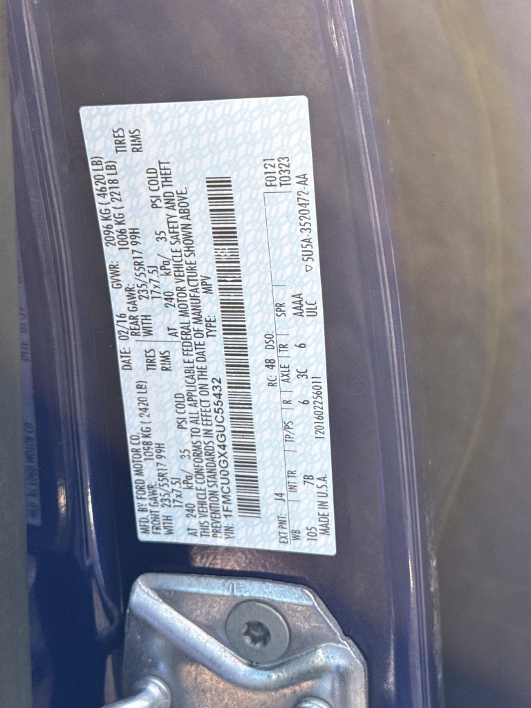 2016 Ford Escape SE