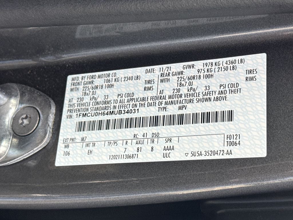 2021 Ford Escape SEL