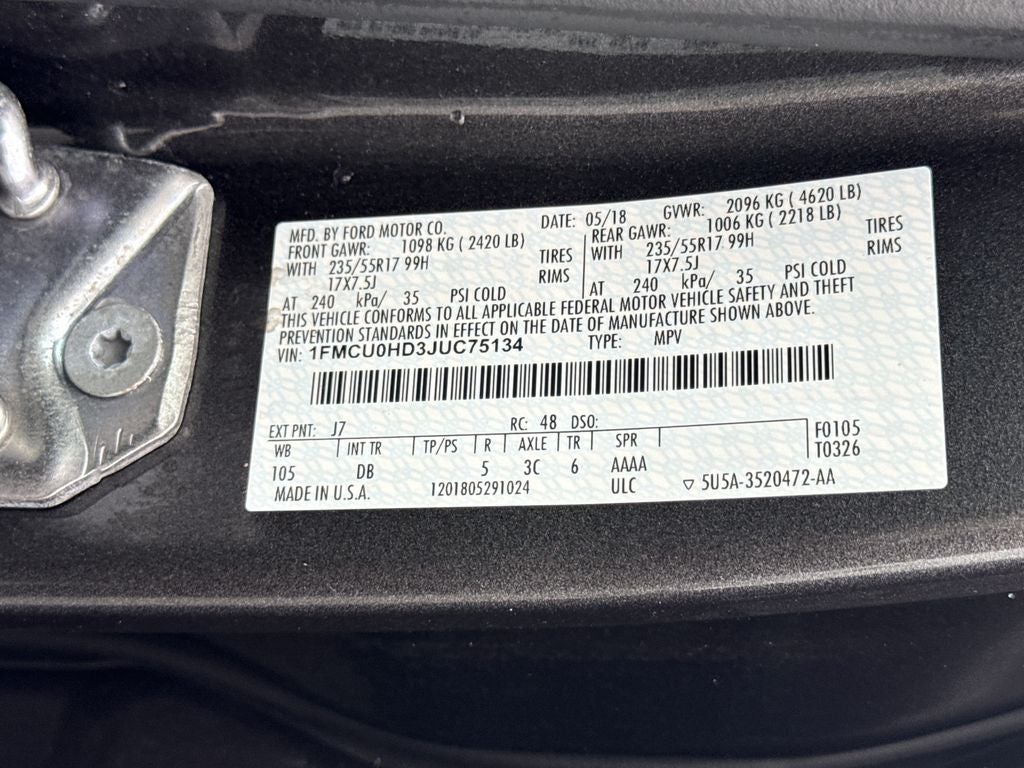 2018 Ford Escape SEL