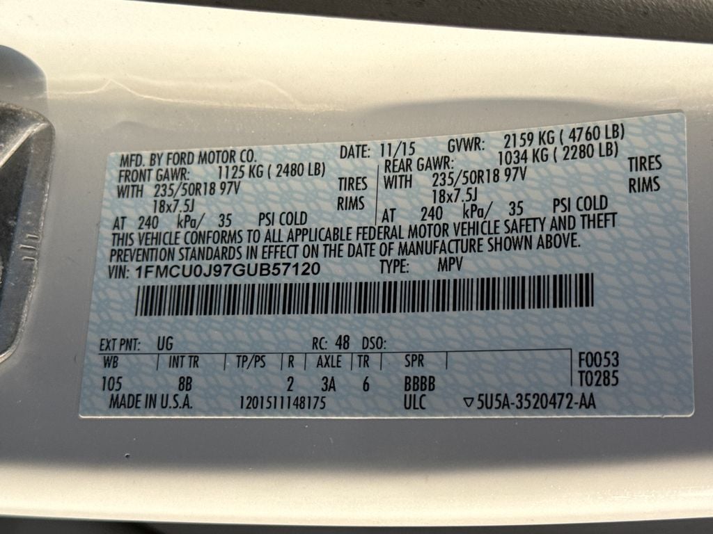 2016 Ford Escape Titanium