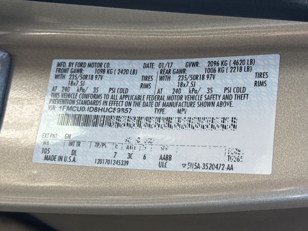 2017 Ford Escape Titanium