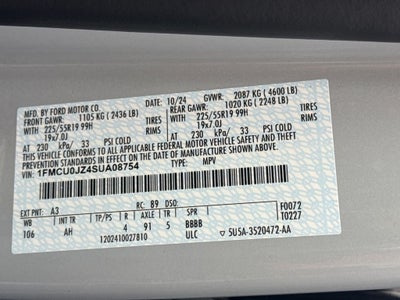 2025 Ford Escape Hybrid Platinum