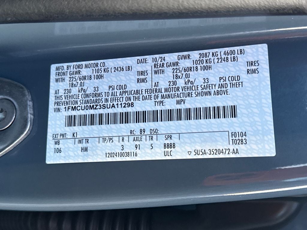 2025 Ford Escape Hybrid ST-Line