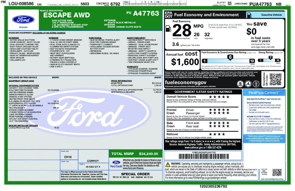 2023 Ford Escape Active