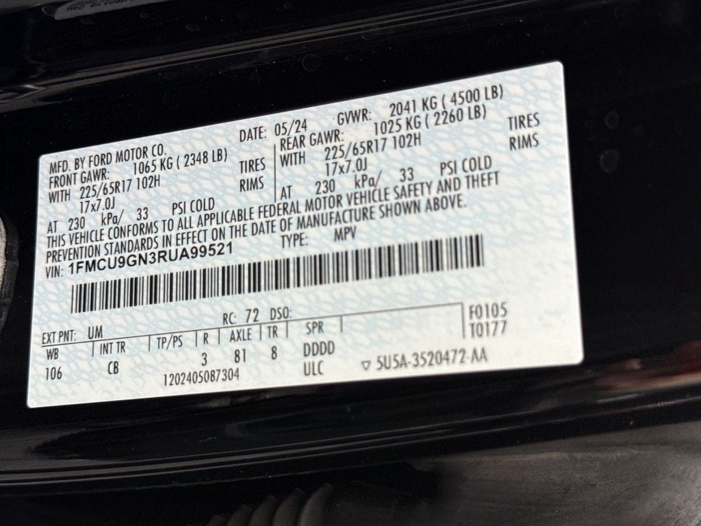 2024 Ford Escape Active