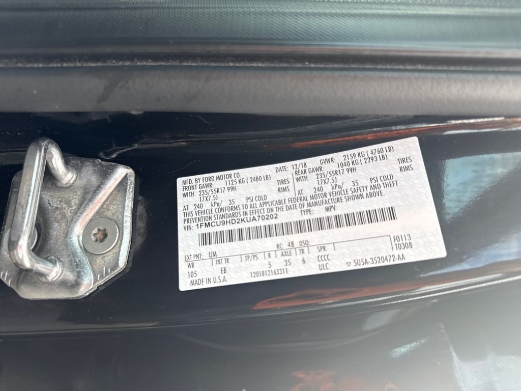 2019 Ford Escape SEL