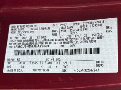 2018 Ford Escape SEL