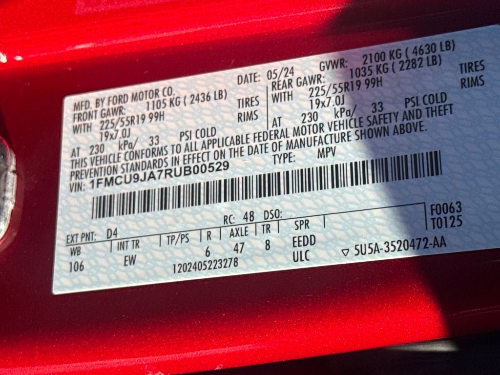 2024 Ford Escape Platinum