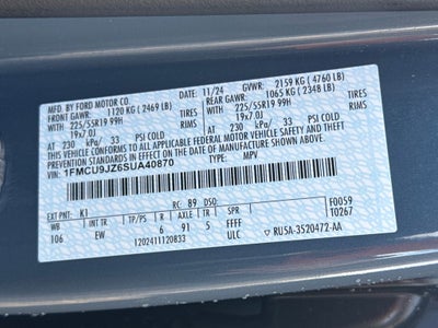 2025 Ford Escape Hybrid Platinum