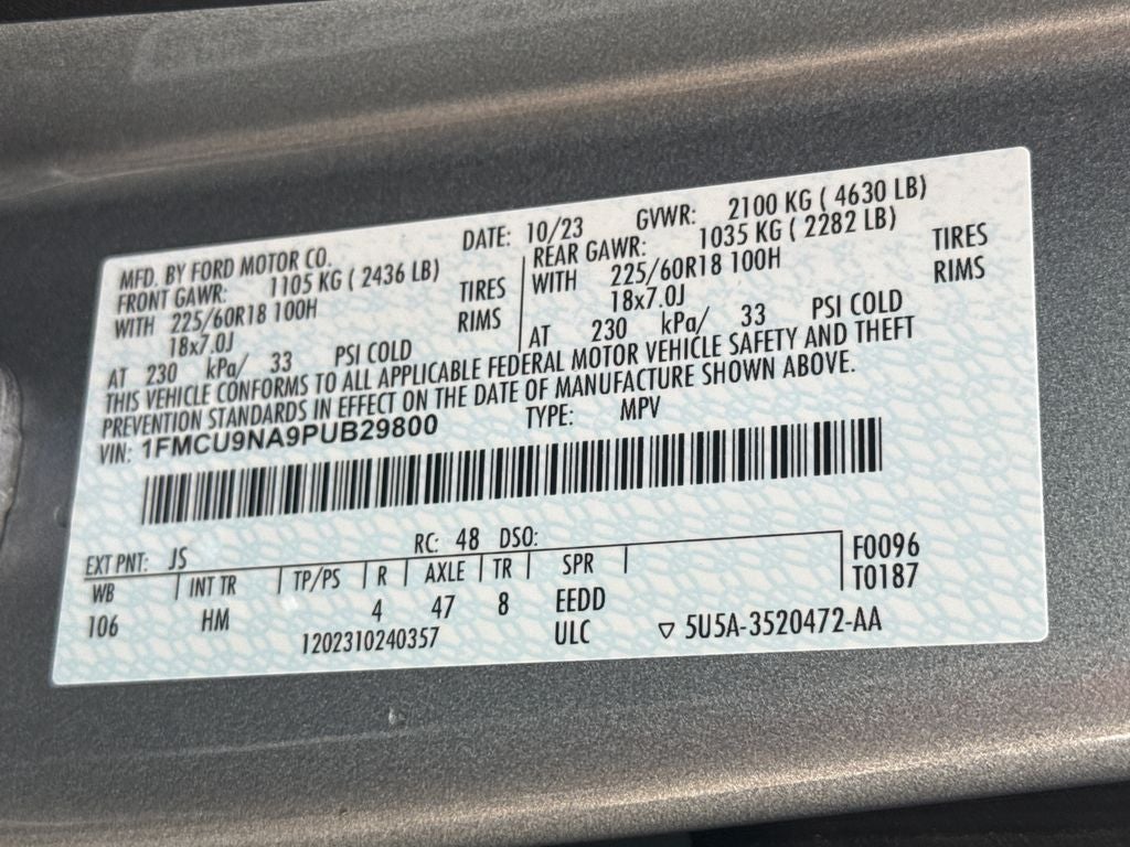 2023 Ford Escape ST-Line Select