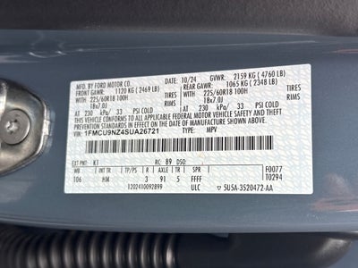 2025 Ford Escape Hybrid ST-Line Select