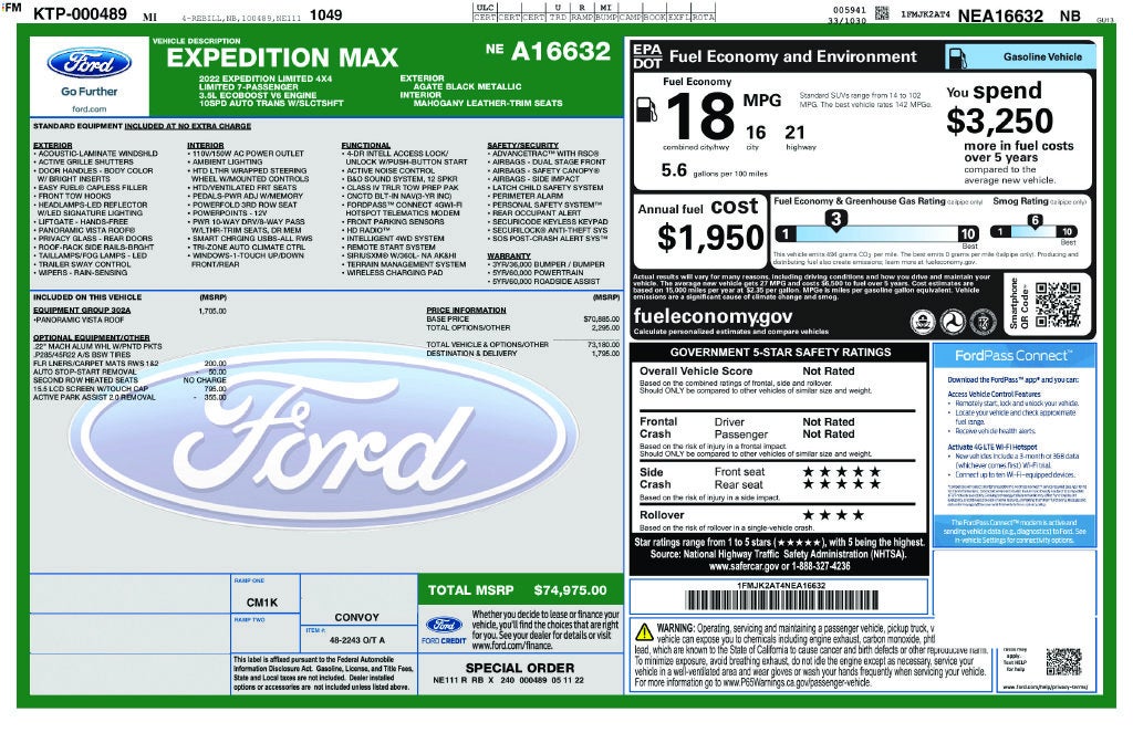 2022 Ford Expedition Max Limited