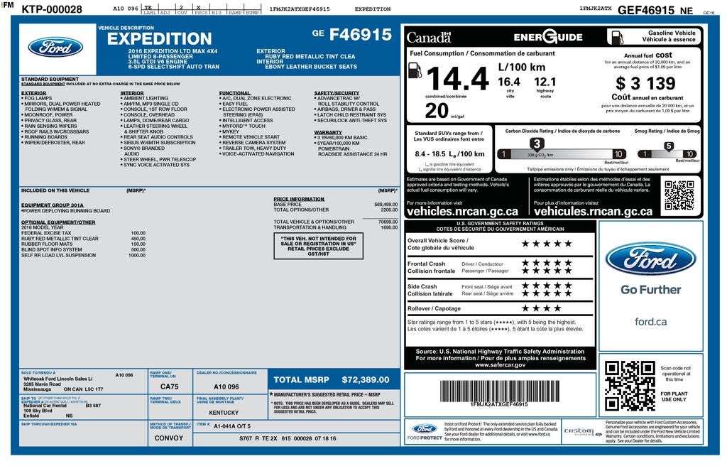 2016 Ford Expedition EL Limited