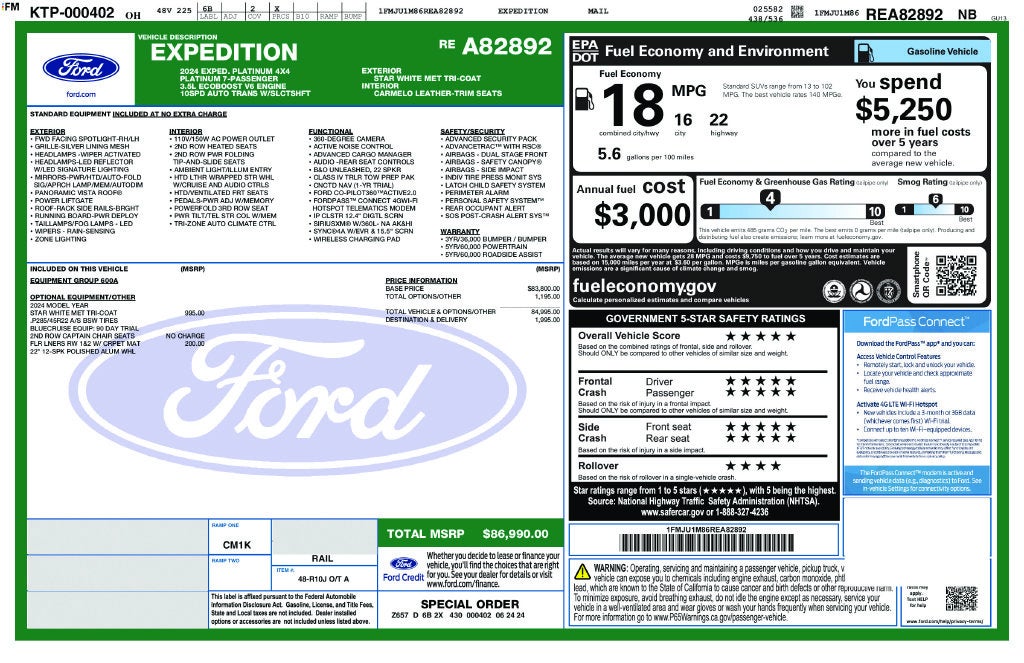 2024 Ford Expedition Platinum