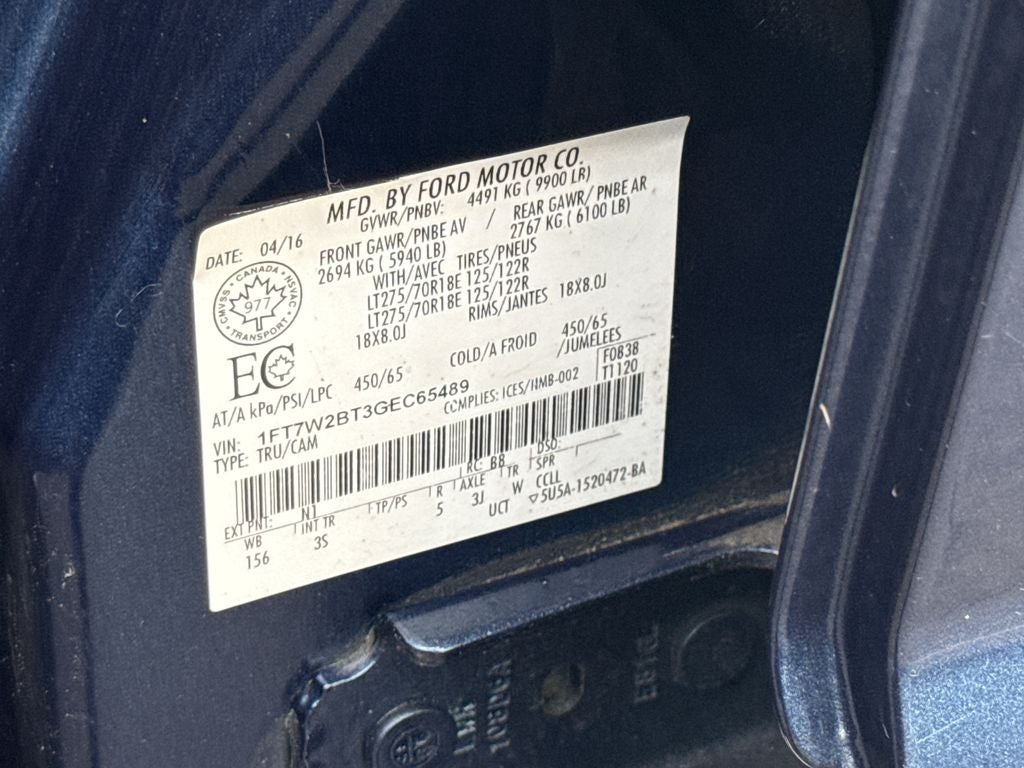 2016 Ford F-250SD XLT