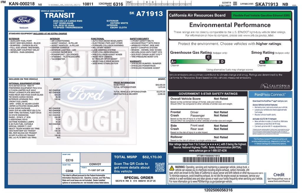 2025 Ford Transit-250 Base