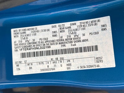 2022 Ford Ranger Lariat