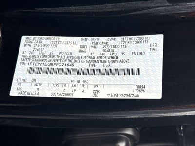 2015 Ford F-150 XLT