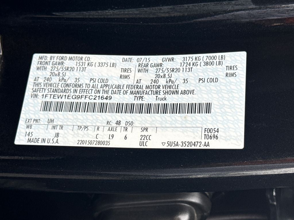 2015 Ford F-150 XLT