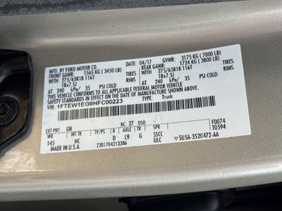 2017 Ford F-150 Lariat