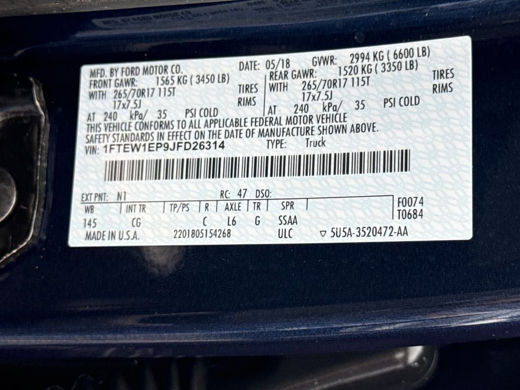 2018 Ford F-150 XL