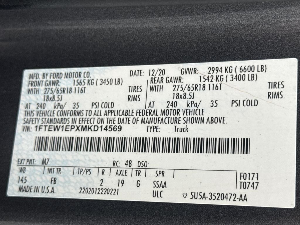 2021 Ford F-150 XLT