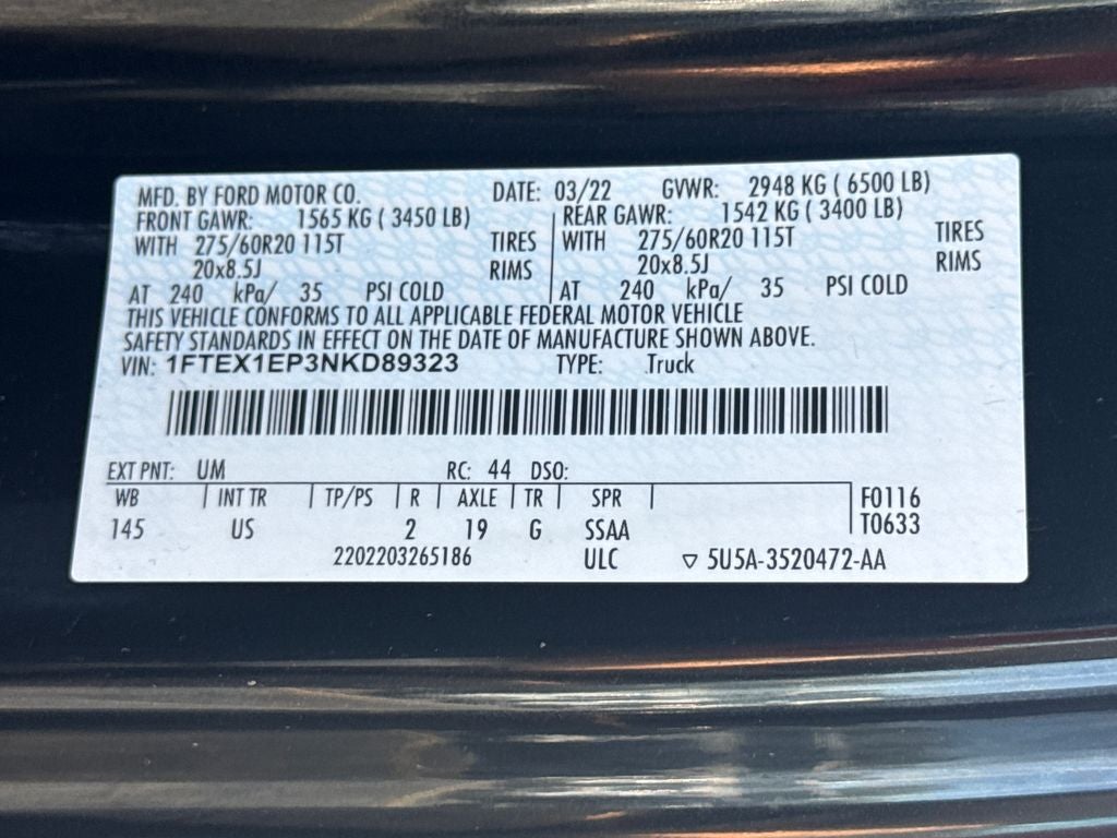 2022 Ford F-150 XLT