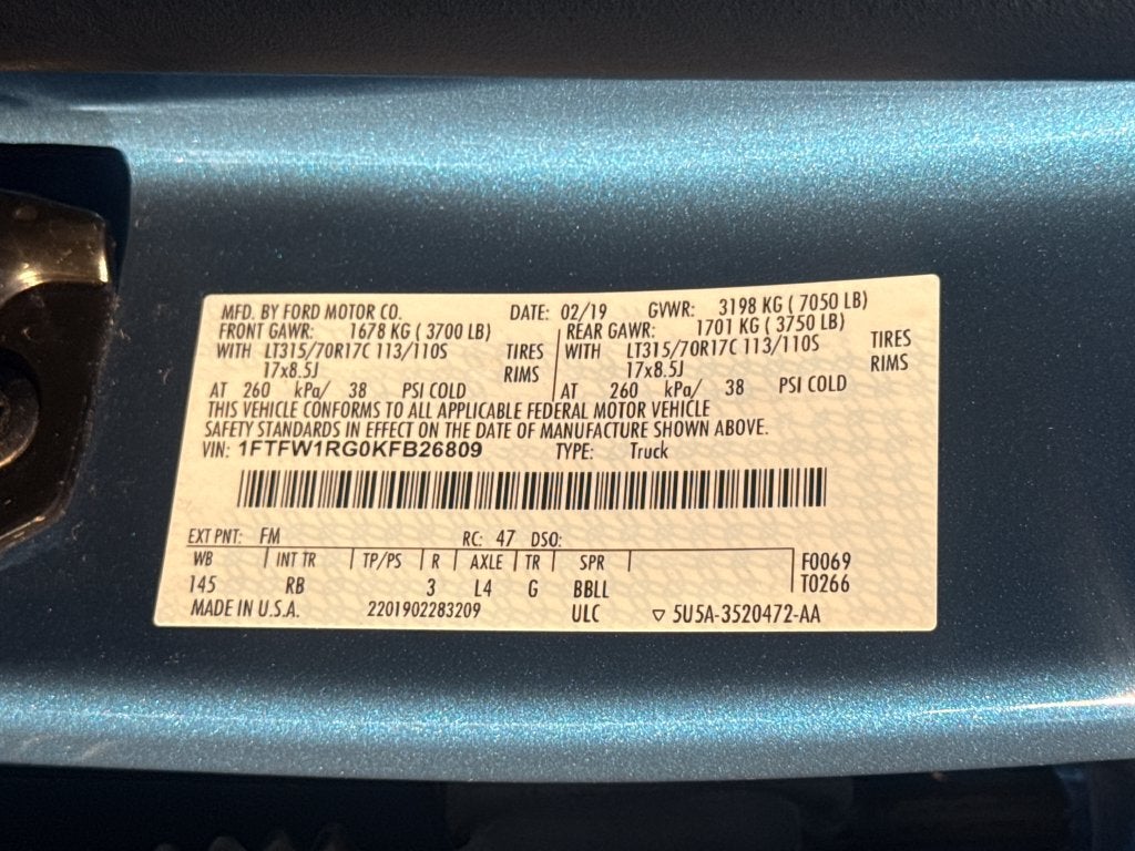 2019 Ford F-150 Raptor