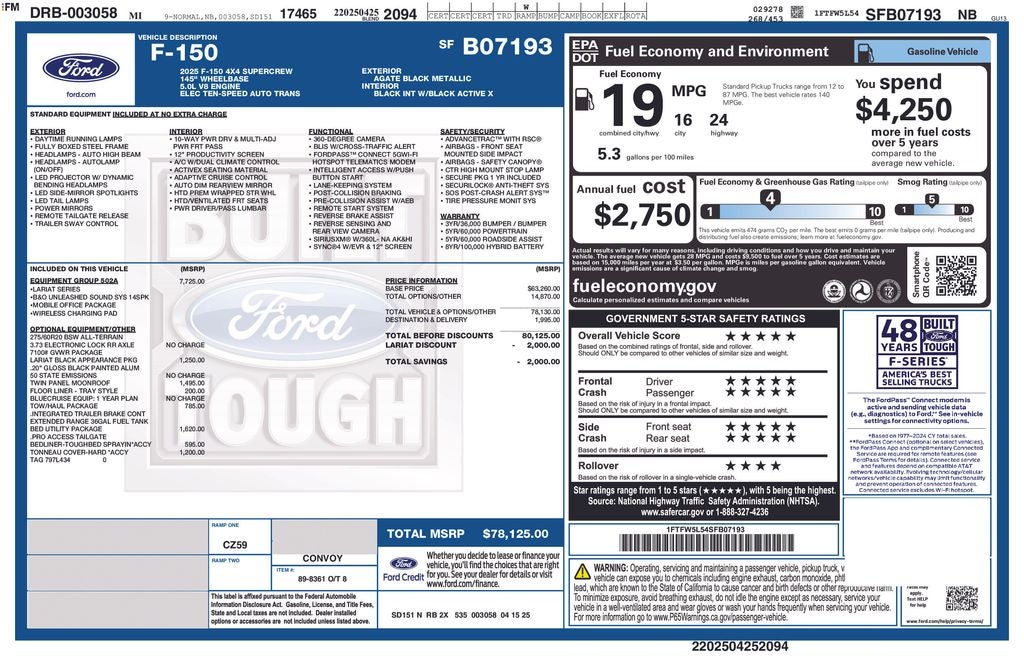 2025 Ford F-150 Lariat