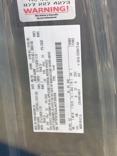 2018 Ford F-150 Lariat