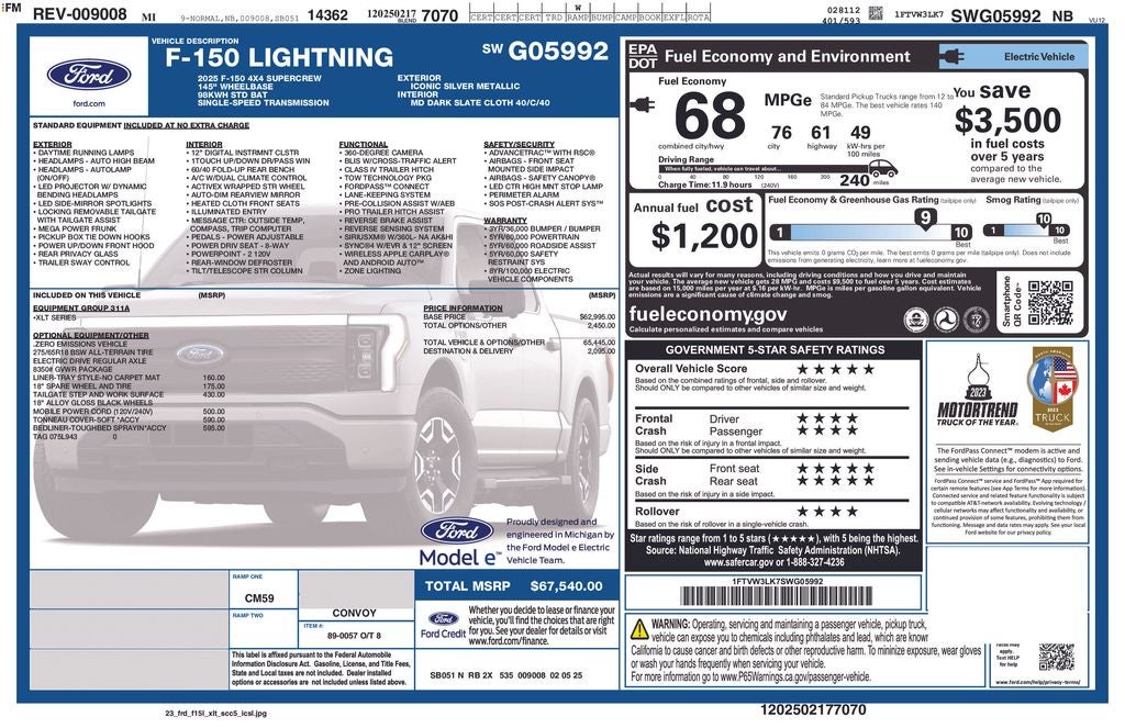 2025 Ford F-150 Lightning XLT