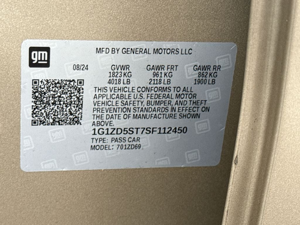 2025 Chevrolet Malibu LT 1LT