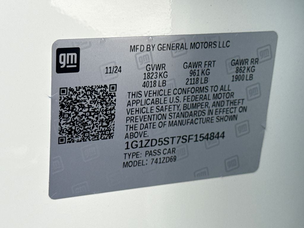 2025 Chevrolet Malibu LT 1LT