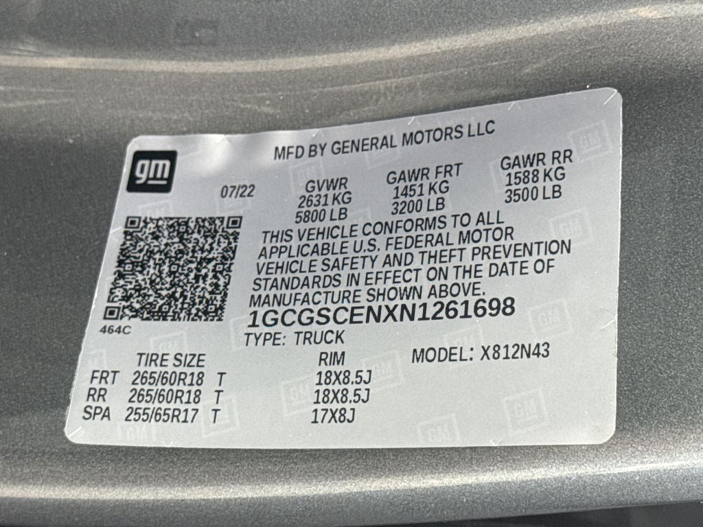 2022 Chevrolet Colorado LT