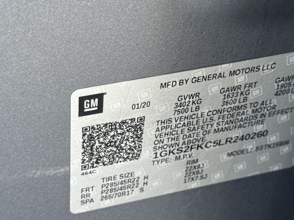 2020 GMC Yukon XL SLE
